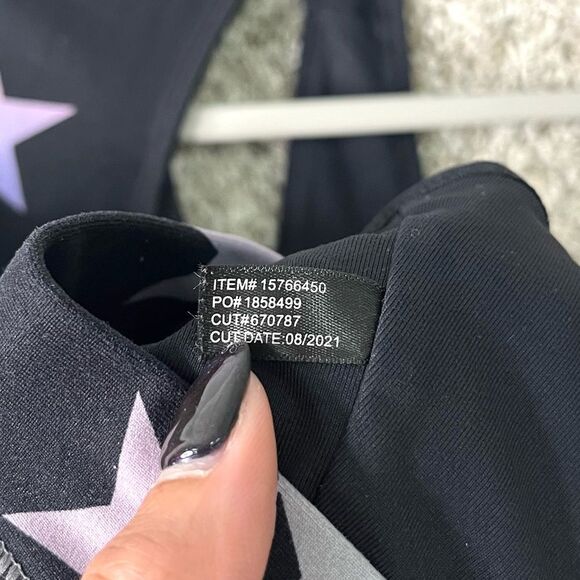 Torrid Sports Bra Women’s 3X Active Star Print Zip Front Longline Low-Impact - Picture 5 of 5